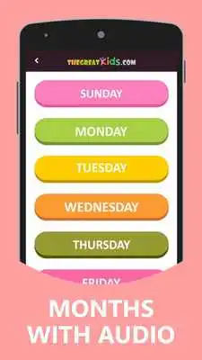Play Weekdays Months Clock for Kids
