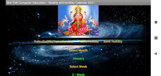 Play Weekly and Holiday Calendar 2021  and enjoy Weekly and Holiday Calendar 2021 with UptoPlay