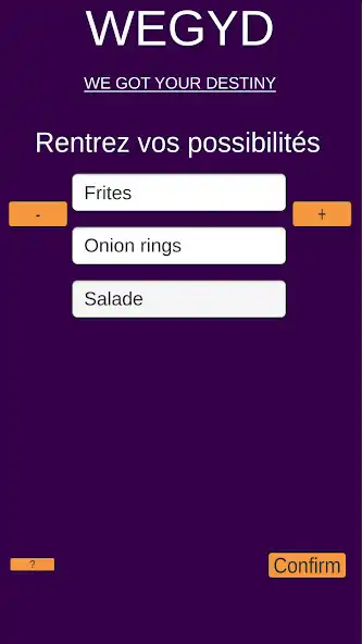 Play WEGYD - Randomisateur  and enjoy WEGYD - Randomisateur with UptoPlay
