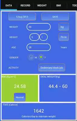 Play Weight and BMI Recorder