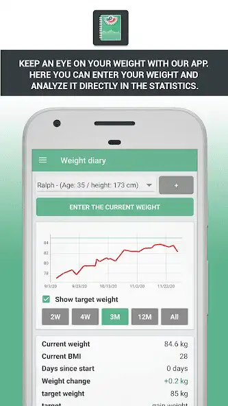 Play Weight diary  BMI calculator  and enjoy Weight diary  BMI calculator with UptoPlay