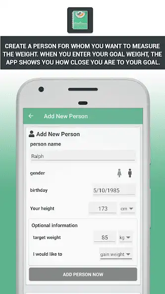 Play Weight diary  BMI calculator as an online game Weight diary  BMI calculator with UptoPlay