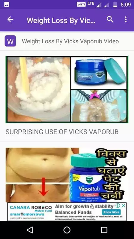 Play Weight Loss By Vicks Vaporub