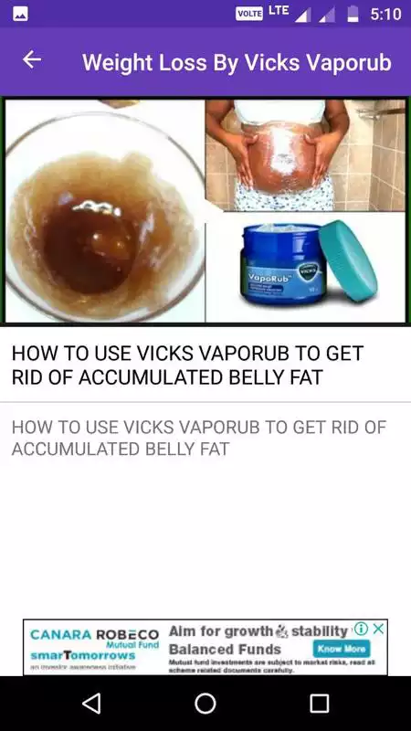 Play Weight Loss By Vicks Vaporub
