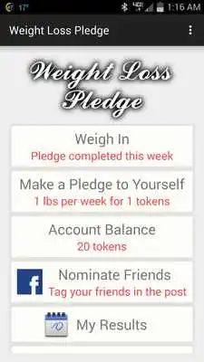 Play Weight Loss Pledge