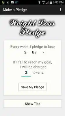 Play Weight Loss Pledge
