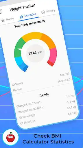 Play Weight Tracker: BMI Calculator for Weight Loss as an online game Weight Tracker: BMI Calculator for Weight Loss with UptoPlay