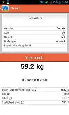 Play WeightWatcher - Perfect weight
