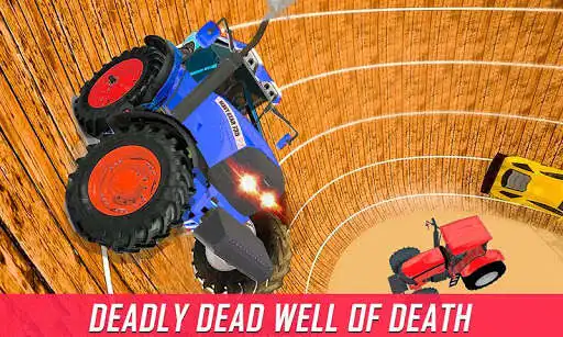 Play Well of Death Tractor Stunt Drive as an online game Well of Death Tractor Stunt Drive with UptoPlay