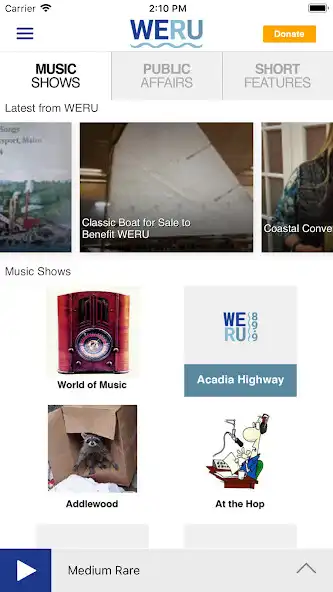 Play WERU Community Radio App as an online game WERU Community Radio App with UptoPlay