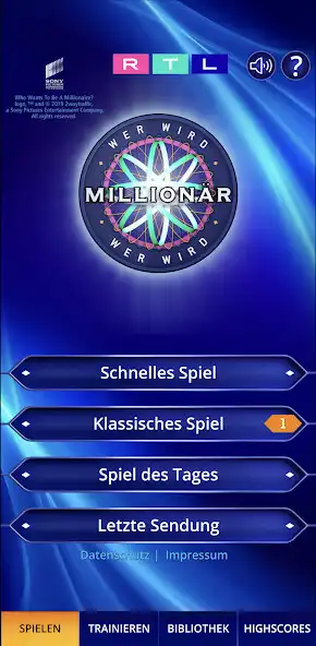 Play Wer wird Millionär? Training as an online game Wer wird Millionär? Training with UptoPlay