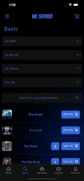 Play We Served Beats as an online game We Served Beats with UptoPlay