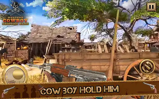 Play West Cow boy Gang Shooting : Horse Shooting Game as an online game West Cow boy Gang Shooting : Horse Shooting Game with UptoPlay