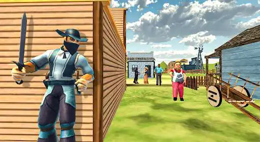 Play Western Cowboy Sword Fighter as an online game Western Cowboy Sword Fighter with UptoPlay