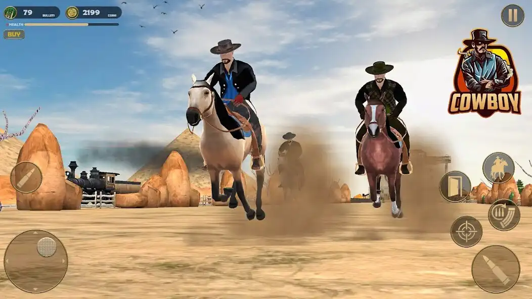 Play West Gunfighter: Horse Riding as an online game West Gunfighter: Horse Riding with UptoPlay