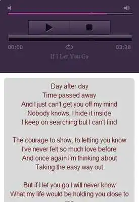 Play Westlife Lyrics