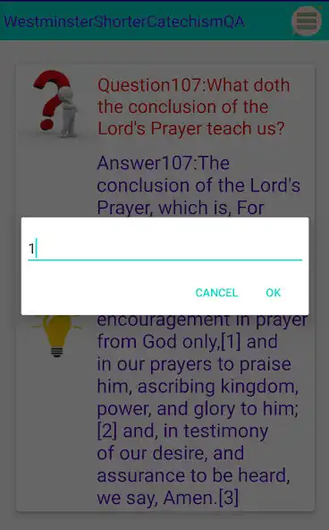 Play Westminster Shorter Catechism QA as an online game Westminster Shorter Catechism QA with UptoPlay