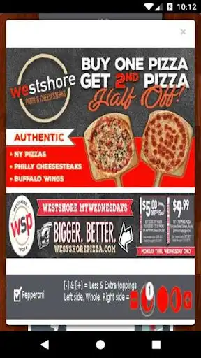 Play Westshore Pizza & Cheesesteaks as an online game Westshore Pizza & Cheesesteaks with UptoPlay