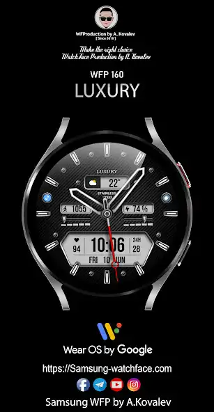 Play WFP 160 Luxury Watch Face  and enjoy WFP 160 Luxury Watch Face with UptoPlay