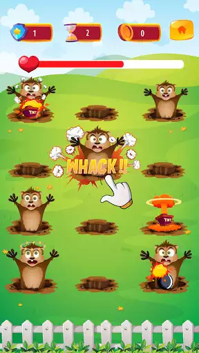 Play Whack A Rockie! as an online game Whack A Rockie! with UptoPlay