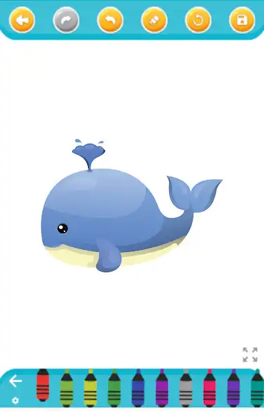 Play whale coloring game as an online game whale coloring game with UptoPlay