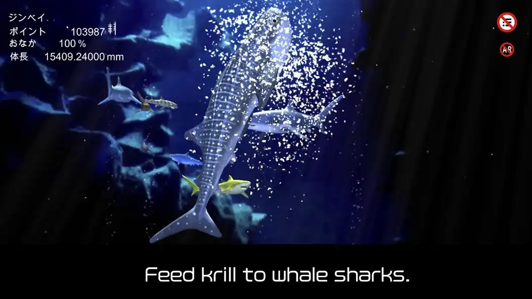 Play Whale shark that grows calmly as an online game Whale shark that grows calmly with UptoPlay