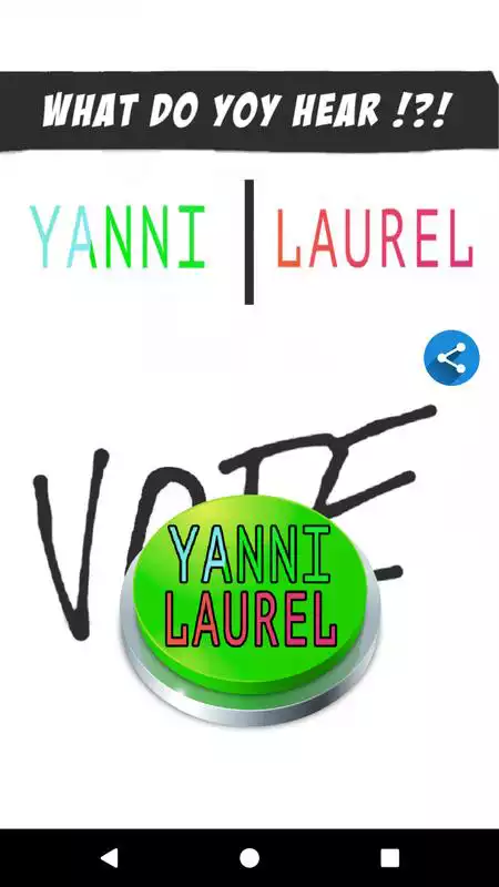 Play What Do You Hear? Yanny or Laurel