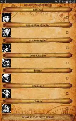 Play What is my best team for HC