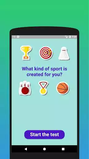 Play APK What kind of sport is created for you? Test  and enjoy What kind of sport is created for you? Test with UptoPlay com.hemisoft.happytest.whatsport