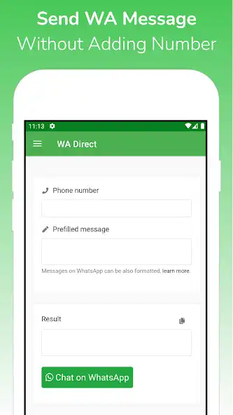 Play WhatsApp Direct No Contact as an online game WhatsApp Direct No Contact with UptoPlay