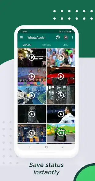 Play WhatsAssist: Status Saver App as an online game WhatsAssist: Status Saver App with UptoPlay