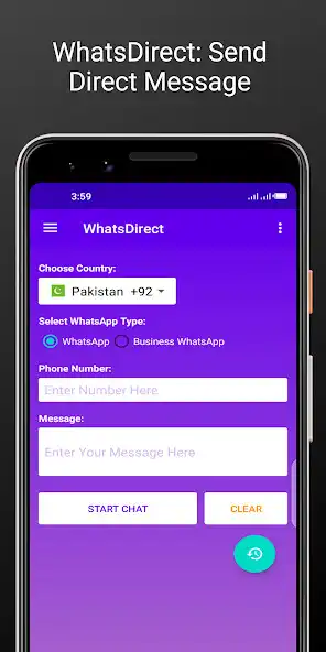 Play WhatsDirect: Chat w/o contacts  and enjoy WhatsDirect: Chat w/o contacts with UptoPlay