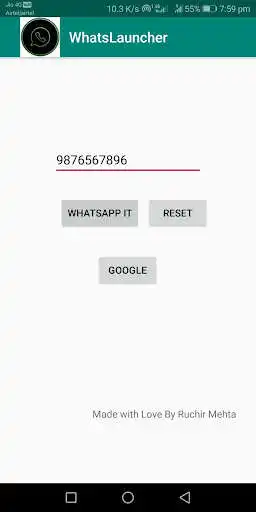 Play WhatsLauncher 2.0 Direct-WhatsMessage  and enjoy WhatsLauncher 2.0 Direct-WhatsMessage with UptoPlay