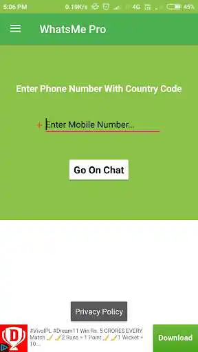 Play WhatsMe_Pro : Send Massage Without Saving Number  and enjoy WhatsMe_Pro : Send Massage Without Saving Number with UptoPlay