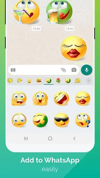 Play WhatSmiley: Emoji WASticker as an online game WhatSmiley: Emoji WASticker with UptoPlay
