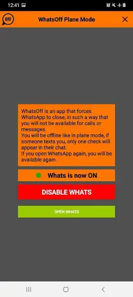 Play WhatsOff Plane Mode  and enjoy WhatsOff Plane Mode with UptoPlay