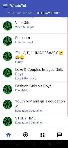 Play WhatsTel - Social Group Link as an online game WhatsTel - Social Group Link with UptoPlay