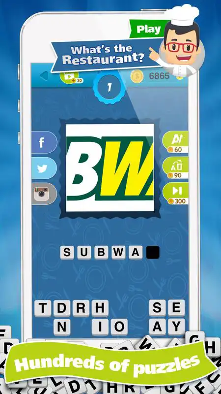 Play Whats the Restaurant? Guess Restaurants Quiz Game