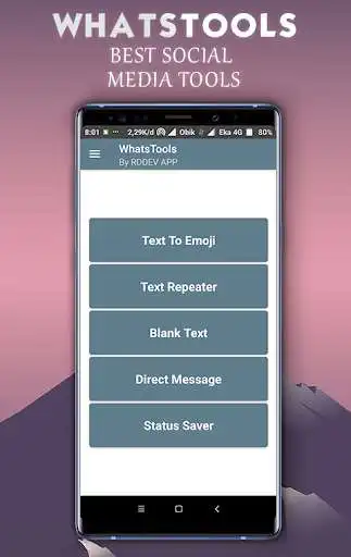 Play WhatsTools - Text To Emoji , Text Repeat and Saver  and enjoy WhatsTools - Text To Emoji , Text Repeat and Saver with UptoPlay
