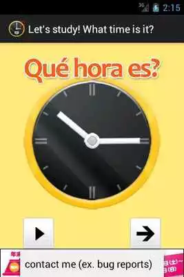 Play What time is it? in Spanish.