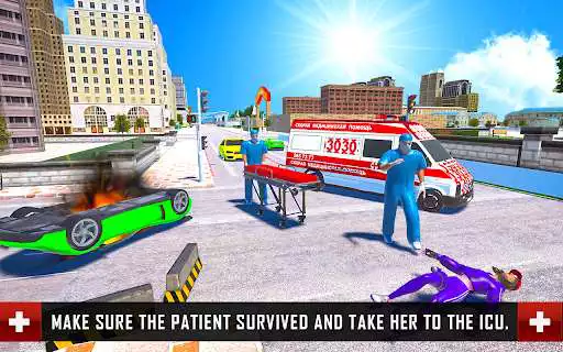Play WheelChair Ambulance Games as an online game WheelChair Ambulance Games with UptoPlay