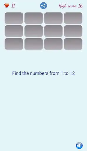 Play Where is the next number ? as an online game Where is the next number ? with UptoPlay