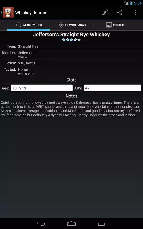 Play Whiskey Journal by Flavordex