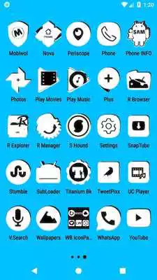 Play White and Black Icon Pack v4.6 Free