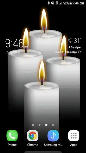 Play White Candles Live Wallpaper  and enjoy White Candles Live Wallpaper with UptoPlay