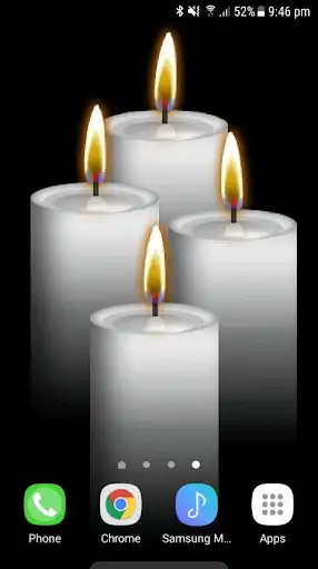 Play White Candles Live Wallpaper as an online game White Candles Live Wallpaper with UptoPlay