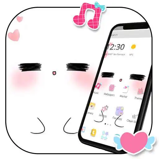 Run free android online White Cartoon Cute Pet Face Theme APK Run free android online White Cartoon Cute Pet Face Theme APK