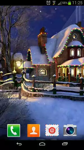Play White Christmas Live Wallpaper