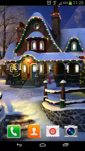 Play White Christmas Live Wallpaper