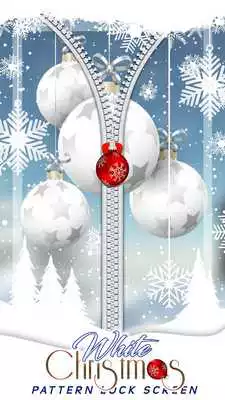 Play White Christmas Pattern Lock Screen